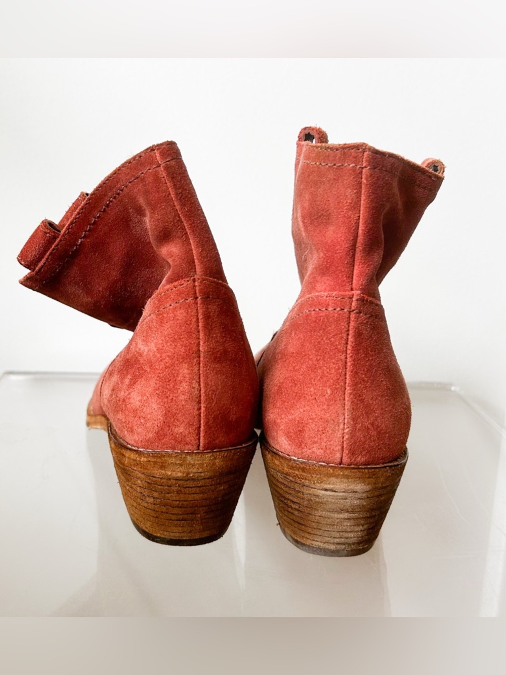 Boden Allendale Suede Ankle Boots in Red Oak, size 39 - Picture 3 of 8